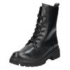Schnürstiefelette GABOR COMFORT "Gabor Comfort Stiefelette Glattleder", Damen, Gr. 39, schwarz, Glattleder, casual, Schuhe