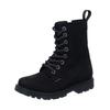 Schnürstiefelette VADO "Vado Stiefelette Leder", Kinder, Gr. 33, schwarz, Leder, casual, Schuhe