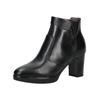 High-Heel-Stiefelette NERO GIARDINI "Nero Giardini Stiefelette Leder", Damen, Gr. 37, schwarz, Leder, casual, Schuhe