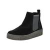 Stiefelette GABOR "Gabor Stiefelette Veloursleder/Textil", Damen, Gr. 40,5, schwarz (schwarz, grau), Veloursleder, Textil, casual, Schuhe