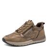 Plateausneaker TAMARIS, Damen, Gr. 38, rosa (beige, roségoldfarben), Textil, Lederimitat, sportlich, Schuhe, Freizeitschuh, Halbschuh, Schnürschuh in veganer Verarbeitung