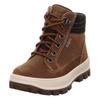 Schnürboots SUPERFIT "TEDD WMS: Weit", Kinder, Gr. 38, braun (dunkelbraun), Veloursleder, Polyester, sportlich, Schuhe, Bike Boots mit wasserdichtem GORE TEX, Größenschablone zum Download