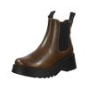 Stiefelette FLY LONDON "Fly London Stiefelette Leder/Textil", Damen, Gr. 38, grün (oliv), Leder, Textil, casual, Schuhe