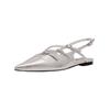Ballerina STEVE MADDEN "STEVE MADDEN Ballerinas Textil", Damen, Gr. 37, silber, Textil, casual, Schuhe