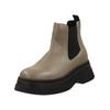 Stiefelette STEVE MADDEN "STEVE MADDEN Stiefelette Leder/Textil", Damen, Gr. 38, beige, Leder, Textil, casual, Schuhe
