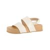 Riemchensandale PAUL GREEN "Paul Green Sandalen Leder", Damen, Gr. 39, gold (metallic gold), Leder, casual, Schuhe