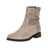 Stiefelette GABOR COMFORT "Gabor Comfort Stiefelette Veloursleder", Damen, Gr. 42, grau (kiesel), Veloursleder, casual, Schuhe