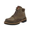 Schnürstiefelette PANTOFOLA D´ORO "Pantofola d'Oro Stiefelette Leder/Textil", Gr. 41, grau (taupe), Leder, Textil, casual, Schuhe