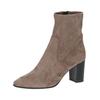 Stiefelette CAPRICE "Caprice Stiefelette Lederimitat", Damen, Gr. 41, grau (taupe), Lederimitat, casual, Schuhe