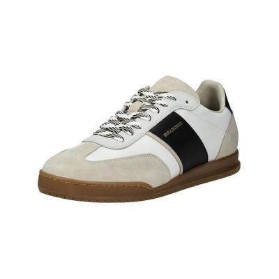 Sneaker BULLBOXER "Bullboxer Sneaker Leder/Textil", Herren, Gr. 45, schwarz (schwarz, weiß), Leder, Textil, casual, Schuhe Image