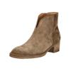 Stiefelette GABOR "Gabor Stiefelette Veloursleder", Damen, Gr. 40,5, braun (mittelbraun), Veloursleder, casual, Schuhe