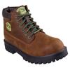Schnürstiefel SKECHERS "SERGEANTS JOHN DEERE-DOZER", Herren, Gr. 47,5, braun (braun, grün), Leder, kontrastfarbene Details, casual, Schuhe, Boots mit John Deere Collaboration