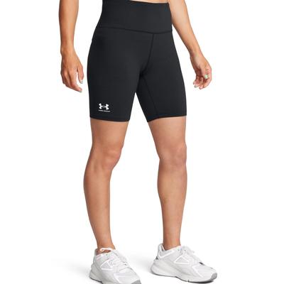 Radlerhose UNDER ARMOUR, Damen, Gr. M, N-Gr, schwarz,, weiß, Obermaterial: 58% Baumwolle, 32% Polyester, 10% Elasthan, sportlich, Hosen