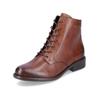 Schnürstiefelette REMONTE "Remonte Stiefelette Glattleder", Damen, Gr. 39, braun (chestnut), Glattleder, casual, Schuhe