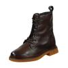 Schnürstiefelette BAGATT "BAGATT Stiefelette Nappaleder", Damen, Gr. 36, braun (dunkelbraun), Nappaleder, casual, Schuhe