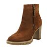 Stiefelette PAUL GREEN "Paul Green Stiefelette Veloursleder", Damen, Gr. 40,5, braun (toffee), Veloursleder, casual, Schuhe