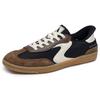Slip-On Sneaker SKECHERS "HOTSHOT-EVERYDAY EASE", Damen, Gr. 35, braun (schwarz, braun), Nylon, Veloursleder, Lederimitat, sportlich, Schuhe, Retro Sneaker, Schnürschuh mit Slip-ins