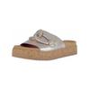 Pantolette GABOR "Gabor Pantoletten Leder", Damen, Gr. 40, puder, Leder, casual, Schuhe