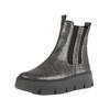 Stiefelette GABOR "Gabor Stiefelette Leder", Damen, Gr. 42, bunt (grau, silber), Leder, casual, Schuhe
