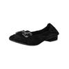 Ballerina REGARDE LE CIEL "Regarde Le Ciel Ballerinas Veloursleder", Damen, Gr. 40, schwarz, Veloursleder, casual, Schuhe