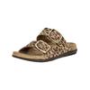 Pantolette ROHDE "Rohde Pantoletten Veloursleder", Damen, Gr. 40, braun (leopard), Veloursleder, casual, Schuhe