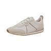Sneaker TAMARIS "Tamaris Sneaker Leder/Synthetik", Damen, Gr. 41, weiß (weiß, gold), Leder, Synthetik, casual, Schuhe