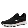Slip-On Sneaker TAMARIS, Damen, Gr. 42, schwarz (schwarz kombiniert), Textil, Synthetik, kontrastfarbene Details, sportlich, Schuhe, Slipper, Halbschuh, Freizeitschuh mit Ortholite-Ausstattung