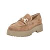 Slipper NERO GIARDINI "Nero Giardini Slipper Veloursleder", Damen, Gr. 40, braun (braun, gold), Veloursleder, casual, Schuhe