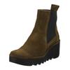Stiefelette FLY LONDON "Fly London Stiefelette Leder/Textil", Damen, Gr. 41, braun, Leder, Textil, casual, Schuhe