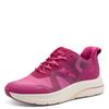 Keilsneaker TAMARIS, Damen, Gr. 42, pink, Textil, Lederimitat, kontrastfarbene Details, sportlich, Schuhe, Keilabsatz, Freizeitschuh, Schlupfschuh aus der STEP IN-Linie