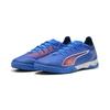 Fußballschuh PUMA "ULTRA 6 PRO COURT Futsalschuhe Erwachsene", Gr. 48, ultra blau weiß glowing rot, Obermaterial: Textil, Synthetik; Futter: Textil, Synthetik; Innensohle: Textil; Laufsohle: Gummi, Schuhe