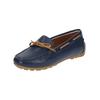 Mokassin GEOX "Geox Mokassin Leder", Damen, Gr. 40, braun, navy, Leder, casual, Schuhe