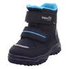 Winterboots SUPERFIT "HUSKY1 WMS: mittel", Kinder, Gr. 24, blau (dunkelblau), Textil, casual, Schuhe, Snowboots mit wasserdichtem GORE TEX, Größenschablone zum Download
