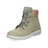 Schnürstiefelette RICOSTA "Ricosta Stiefelette Leder/Textil", Kinder, Gr. 31, braun (grün, braun), Leder, Textil, casual, Schuhe
