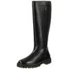 Stiefel KICKERS "Kickers Stiefel Leder", Damen, Gr. 36, schwarz, Leder, casual, Schuhe
