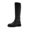 Stiefel GABOR, Damen, Gr. 41, Normalschaft, schwarz, Kalbsleder, unifarben, modisch, Schuhe, Blockabsatz, Langschaftstiefel, Reißverschlussstiefel mit Ziernähten