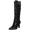 Schnürstiefel LAURA VITA "LAURA VITA Stiefel Leder/Textil", Damen, Gr. 40, schwarz, Leder, Textil, elegant, Schuhe