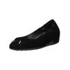 Ballerina HÖGL "Högl Ballerinas Veloursleder", Damen, Gr. 39, schwarz, Veloursleder, casual, Schuhe