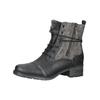 Schnürstiefelette MUSTANG SHOES "Mustang Shoes Stiefelette Lederimitat", Damen, Gr. 40, schwarz, Lederimitat, casual, Schuhe