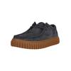 Schnürschuh CLARKS "Torhill Lo", Herren, Gr. 44,5, blau, casual, Schuhe, mit authentischer gerippter Sohle