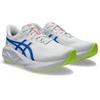 Laufschuh ASICS "NOVABLAST 5 ATC", Gr. 42,5, weiß (weiß, tuna blau), Textil, sportlich, Schuhe, Asics Track Club Edition