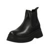 Stiefelette STEVE MADDEN "STEVE MADDEN Stiefelette Leder/Textil", Damen, Gr. 39, schwarz (schwarz, schwarz), Leder, Textil, casual, Schuhe