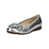 Ballerina GABOR COMFORT "Gabor Comfort Ballerinas Leder", Damen, Gr. 40, silber, Leder, casual, Schuhe