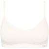 Schalen-BH SLOGGI "FREE Evolve P", Damen, Gr. 2, N-Gr, weiß (silk weiß), Single Jersey, Spitze, Obermaterial: 46% Polyester, 45% Modal, 9% Elasthan, unifarben, modisch, BHs, super weich, dehnfähig, Stretch-Cups