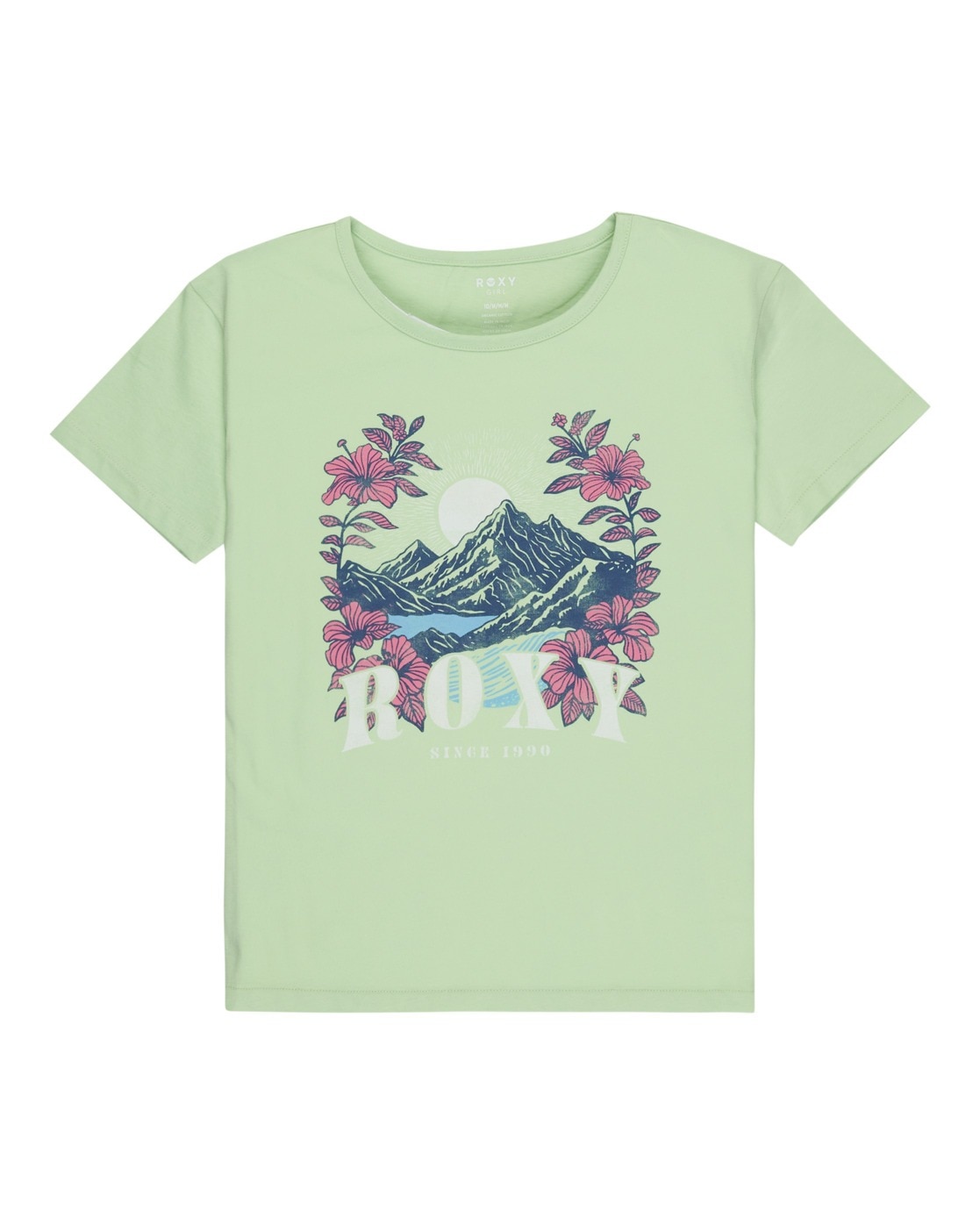 T-Shirt ROXY "Vintage", Mädchen, Gr. 16(165-172cm), pistachio grün, 100% Baumwolle, Shirts T-Shirt