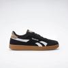 Sneaker REEBOK CLASSIC "REEBOK SMASH EDGE", Gr. 47, schwarz-weiß (schwarz, weiß, gum), Leder, Synthetik, sportlich, Schuhe