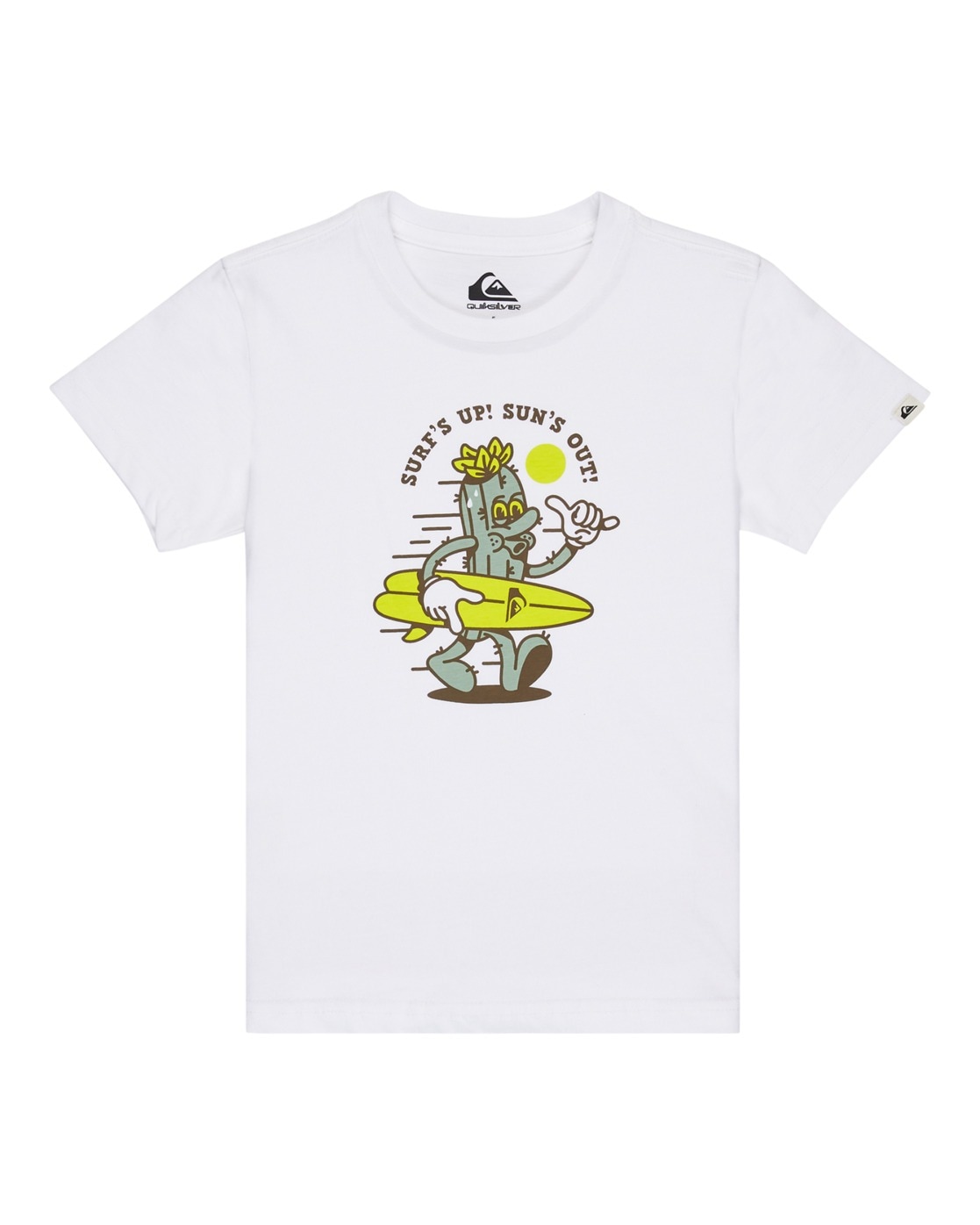 T-Shirt QUIKSILVER "Ev Gone Surfing", Kinder, Gr. 6(115-120cm), weiß, 100% Baumwolle, Shirts Image