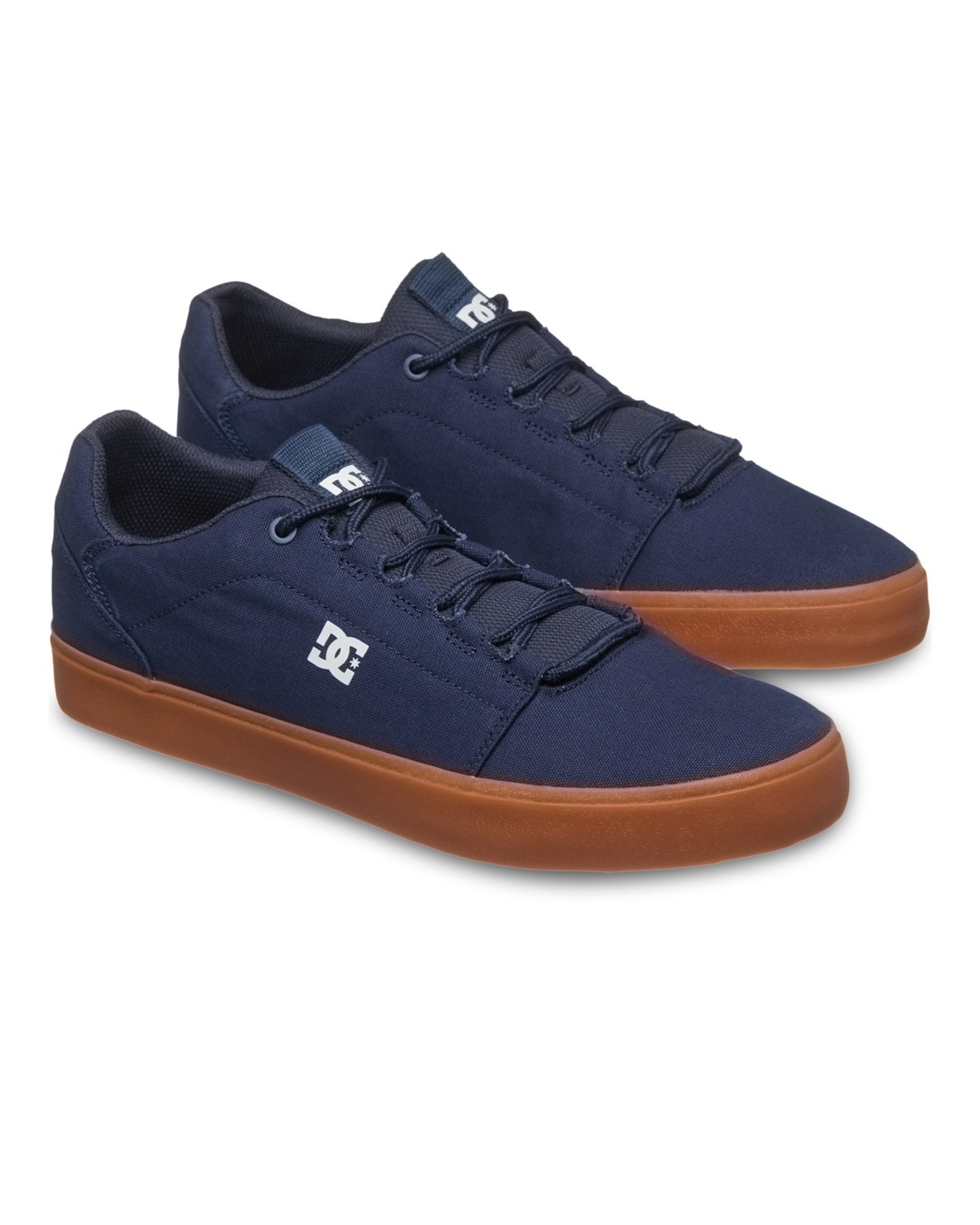 Sneaker DC SHOES "Hyde", Herren, Gr. 6(38), blau (dc navy, gum), Obermaterial:Obermaterial: Leder [Kuh] / Futter: Textil / Außensohle: Gummi;, Schuhe Sneaker