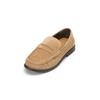 Loafer MARC O'POLO "aus hochwertigem Velours-Rindleder", Damen, Gr. 37, light pure sand, Obermaterial: 100% Leder (Rind), Schuhe