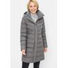 Steppmantel FUCHS SCHMITT "Steppkurzmantel", Damen, Gr. 46, grau (anthrazit), Web, Obermaterial: 100% Polyester, unifarben, modisch, regular fit lang, Rundhals, Langarm eingesetzt gerader Abschluss, Mäntel, Mit Rundhalsausschnitt